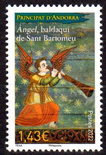 Timbre andorre français - timbre,