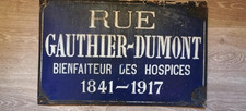 Plaque émaillée bombée
