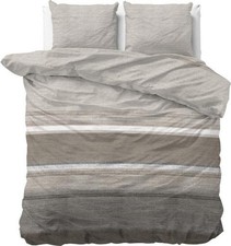 Housse de Couette Flanelle Chaude 140-200-240x220+Taies d'Oreiller 2-3pcs Taupe