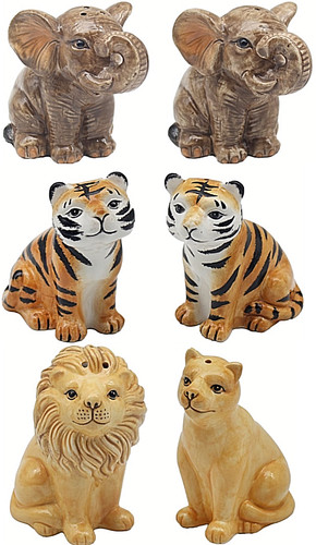 Safari animal salt pepper - &,