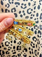 bracelet italien doré avec 5