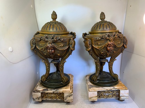 Ancienne paire cassolette - paire, de