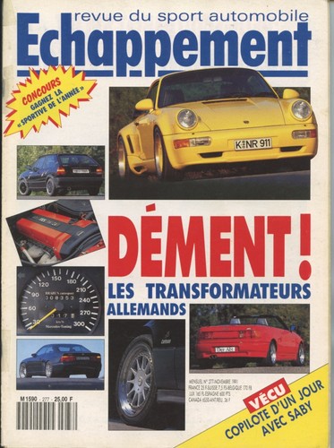 Echappement 277 1991 - echappement, 11/1991