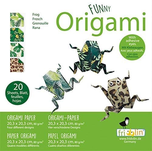 Funny origami 20x20 kikker - 20x20:,