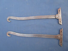 2 crochets compas d'abattant malle secrétaire bureau ancien fer longueur 27 cm