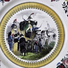 ASSIETTE GIEN 1822-1829 Le