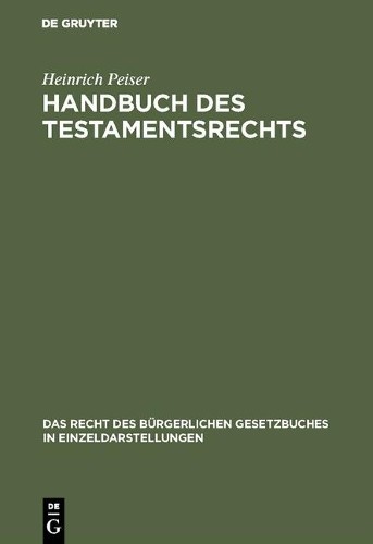 Heinrich peiser handbuch des - heinrich,