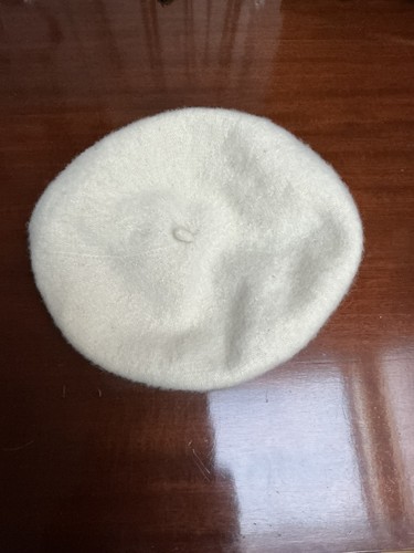 Béret ivoire laine - béret,