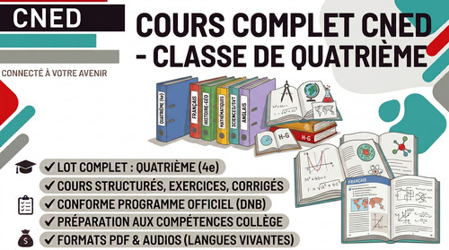 Cours quatrième cned - cours, college