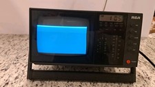 VINTAGE RCA Portable TV Television Radio Alarm Clock Model EWY052E