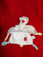 Doudou Plat Babynat Hérrison Gaston Gris Bleu Escargot