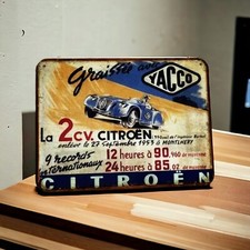 Plaque métal Citroën 2cv