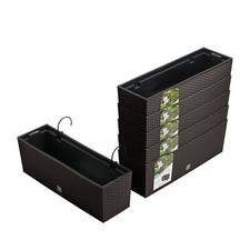 Lot de 6 pots de fleurs aspect