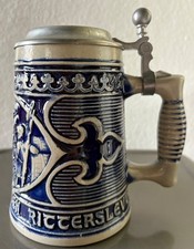 Antique Vintage Grey/Blue Beer Mug GERMANY /GERZIT-GERZ / Mint Condition