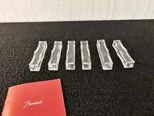 6 Baccarat Crystal Bevel Knife Holders (6 Piece Price)