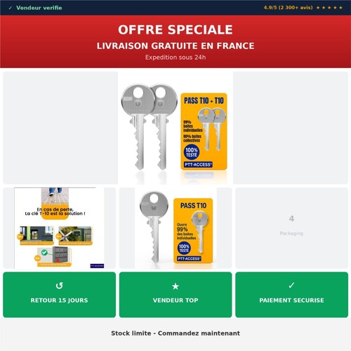 Clé ptt t10 - ptt, lot