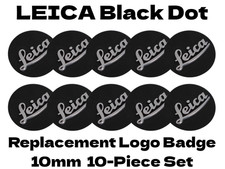Lot de 10 badges logo Leica noir pour appareil photo M6 M7 M8 M9 M10 diamètre...