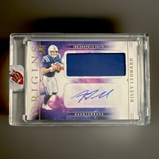 RILEY LEONARD - 2025 PANINI ORIGINS - RPA-ROOKIE PATCH AUTO (RC) - COLTS