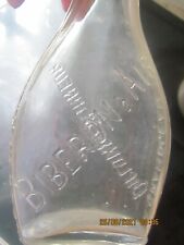 ANCIEN  BIBERON  A  TETINE  EN VERRE , XIXème , GRANDJEAN- SAUVIGNY( Meuse) 