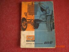 OLD FIAT 80 R TRACTOR MAINTENANCE INSTRUCTIONS