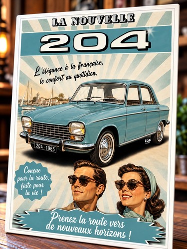 Plaque métal vintage - , peugeot