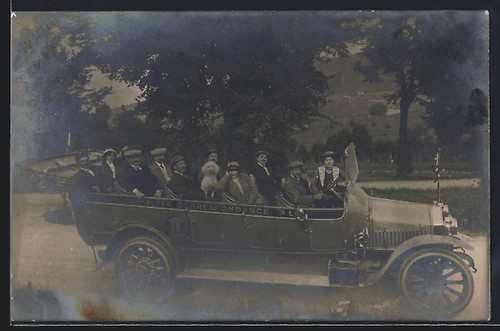 Carte postale photo autocar - , de