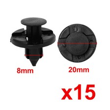 15X Rivets Fixation Clips
