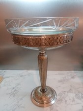 Coupe Art Deco Métal Argenté