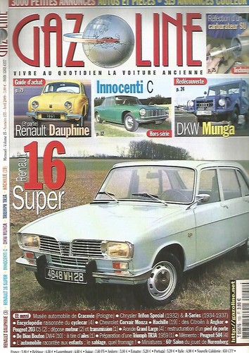 Gazoline 155 renault 16 - n°155,