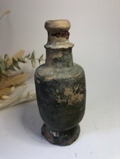 Very old ink bottle / vial - inkwell - terracotta grille - 18th / 19th century