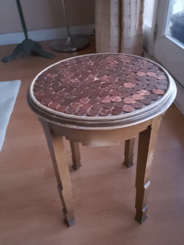 Petite table basse guéridon - table,