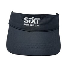 Sixt Rent The Car Strapback Sun Visor Cap Black One Size Adjustable Core 365