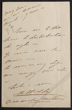 Princess MATHILDE BONAPARTE Autograph
