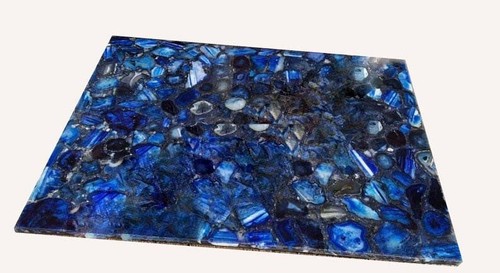 Table agate bleue plateau - en, |