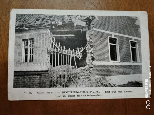 Cpa bienvillers au bois - -, 62