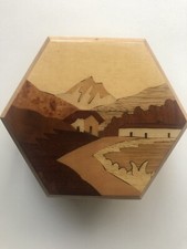 6 sides wood Inlay Box of