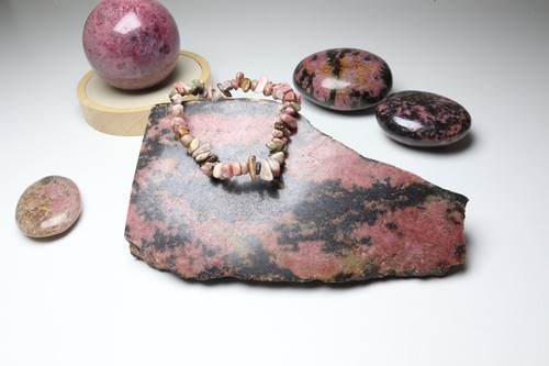 Bracelet rhodonite baroque - bracelet,