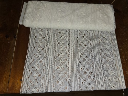 Tissu dentelle rosine 110 - dentelle, x