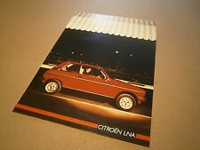 Catalogue advertising car brochure brochure: Citroën LNA