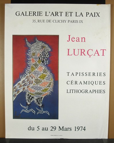 Affiche exposition 1974 jean - affiche,