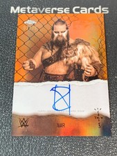 2025 Topps Chrome WWE x Cactus Jack Ivar Astro Knights Orange Refractor Auto /25