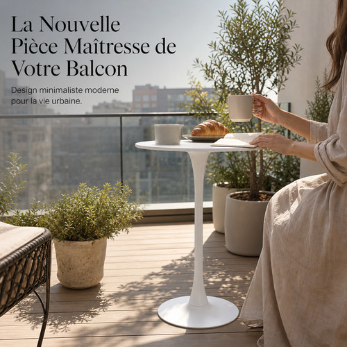 Table haute ronde mange debout - table,