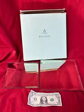 Vintage Partylite P7035  2 Pieces Mirrored Coaster Set 8.5" & 7" Square
