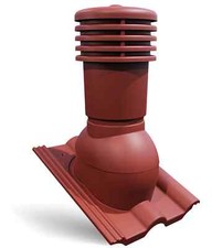 Bandloo VENTOS X – PLUS R Châtaigne 150 mm – sortie de toit pour tuiles béton