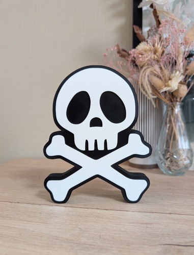 Logo crâne albator 16cm - 3d,
