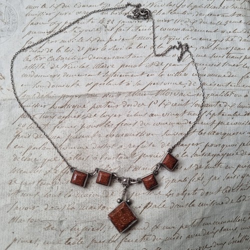 Collier draperie ancien - collier,