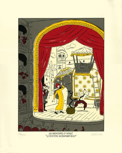 Stanislas serigraphie tintin - stanislas,