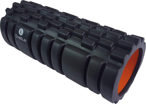 Rouleau massage noir - massage,, noir/orange