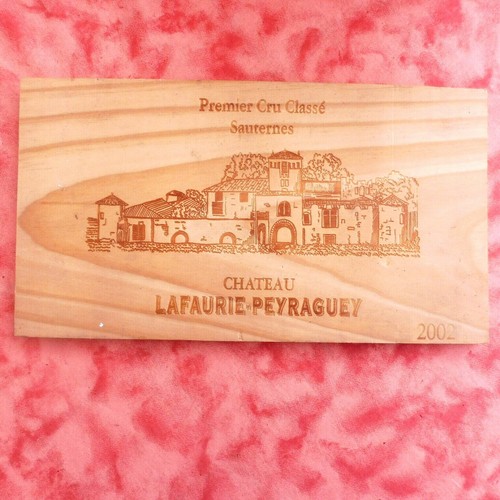 Plaque bois caisse vin - plaque, a