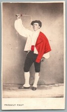 CDV 1870 Béarn Mountain Guide Pyrenees Photo Old Pau Folklore Costume